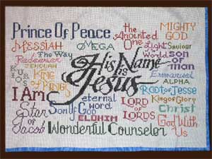jesus name cross stitch joyfulexpressions designs chart